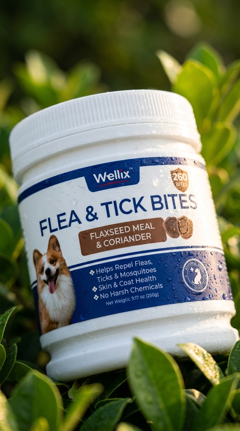 Wellix Flea & Tick Support Chews for Dogs